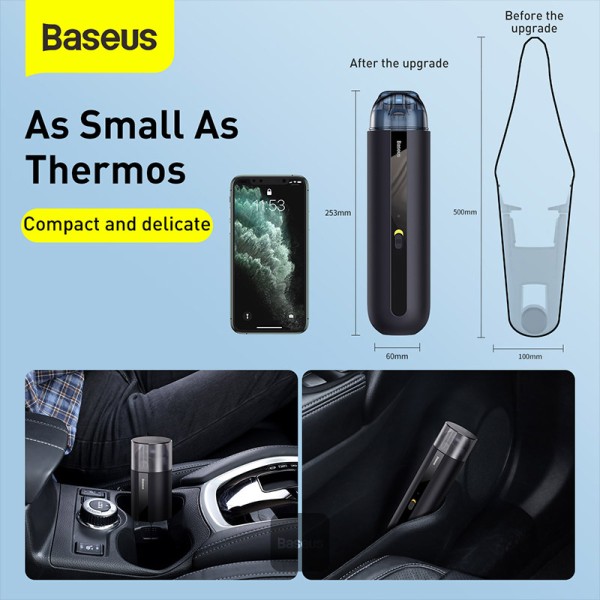 Baseus A2 Car Vacuum Cleaner （5000pa）Black