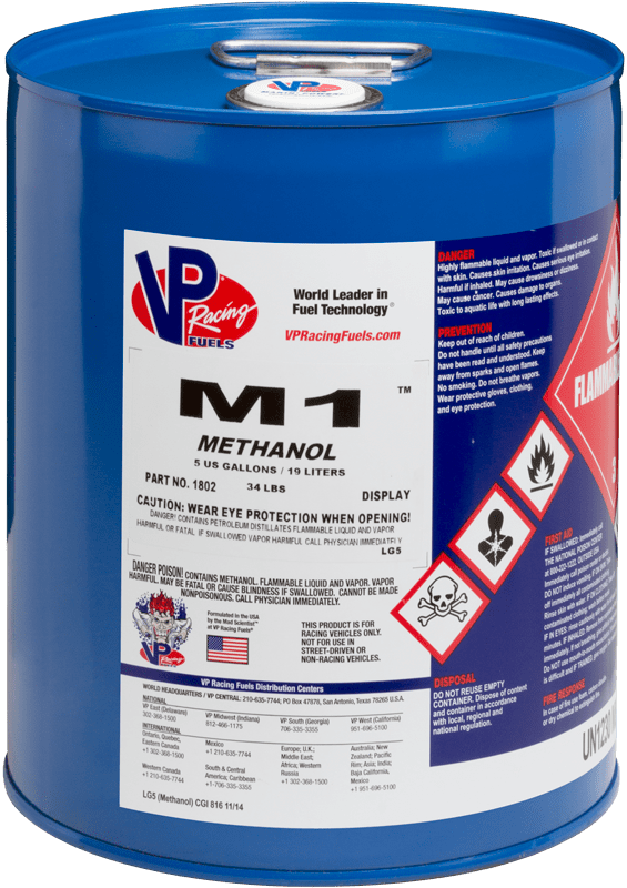 VP M1 Fuel: Methanol Fuel for Racing – 5 Gal.