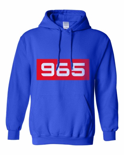 [Drag 965-026] Drag 965 Blue Hoodie With 965 Logo