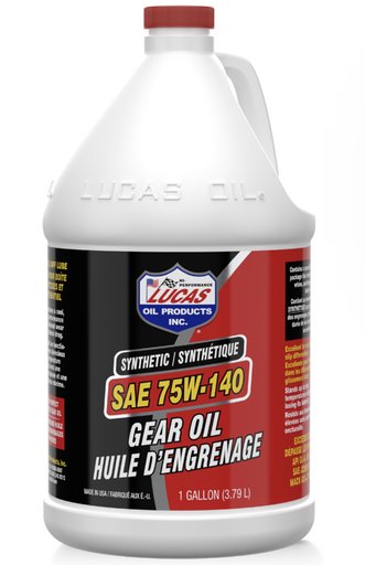 [LUC-10122-2] Lucas Gear Oil Pure Synthetic 75W140 1 Gallon